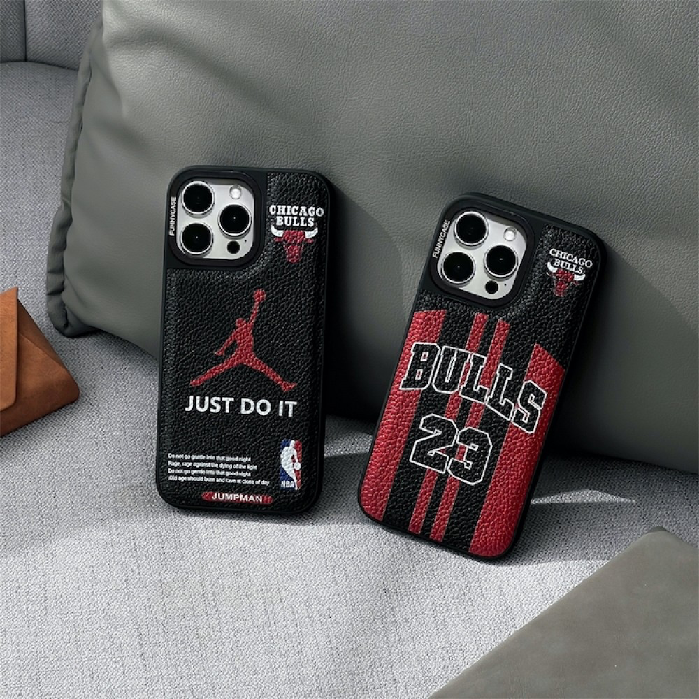 Bulls Leather Textured iPhone case