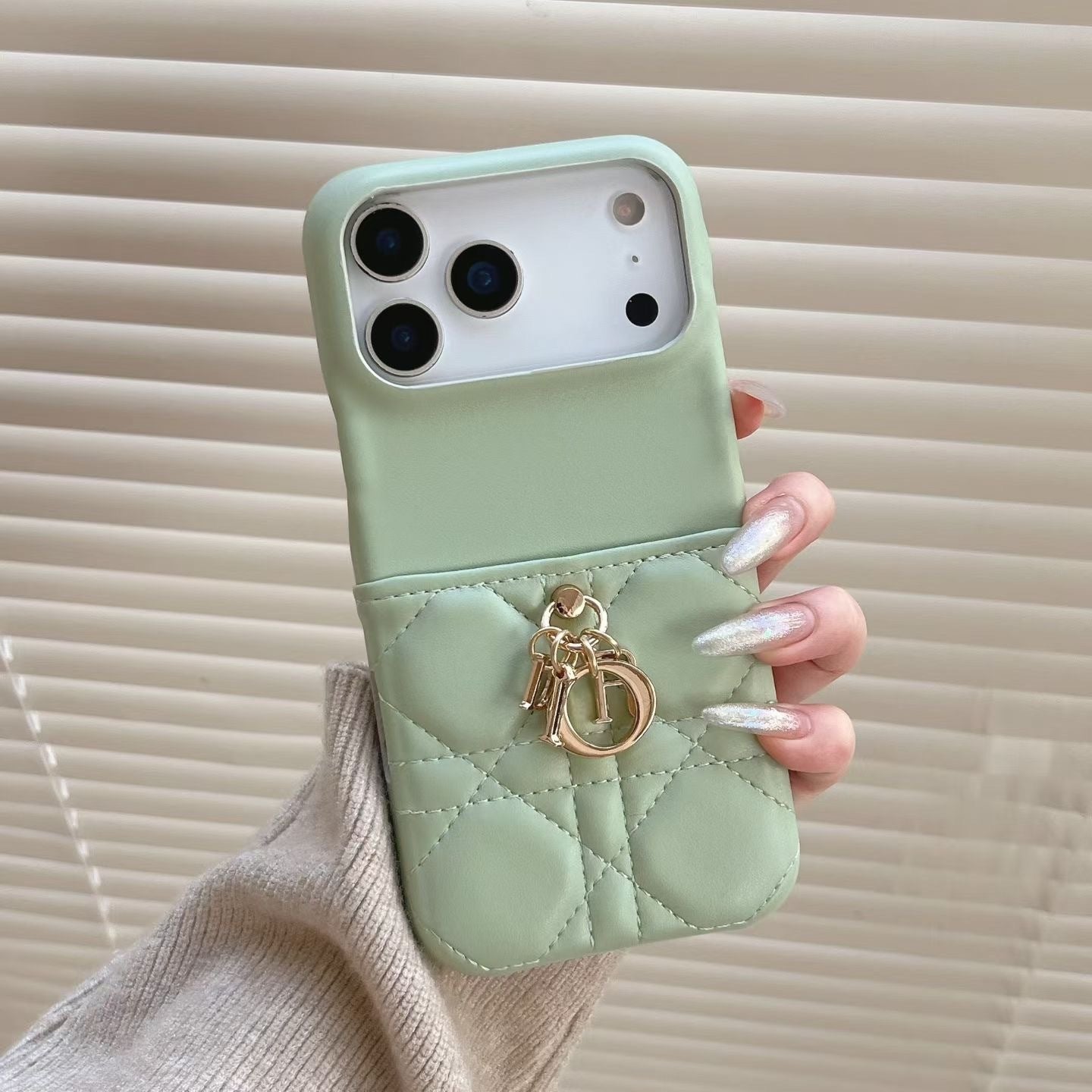 Luxury Designer Quilted Charm Case - 4 Colors