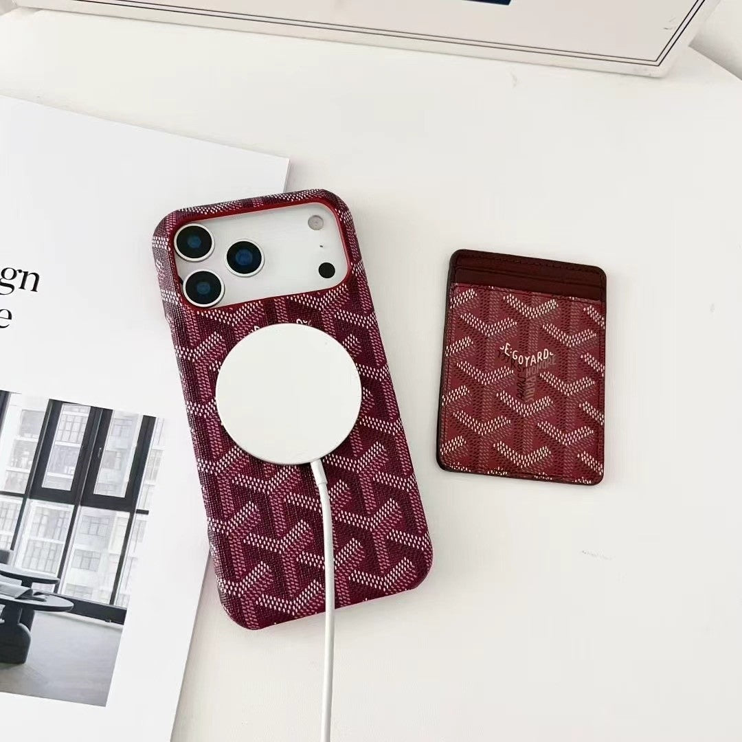 Patterned MagSafe Case with Detachable Card holder