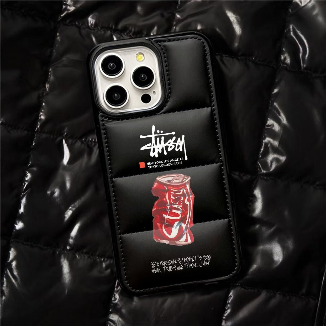 Streetwear Can Design iPhone Puffer Case