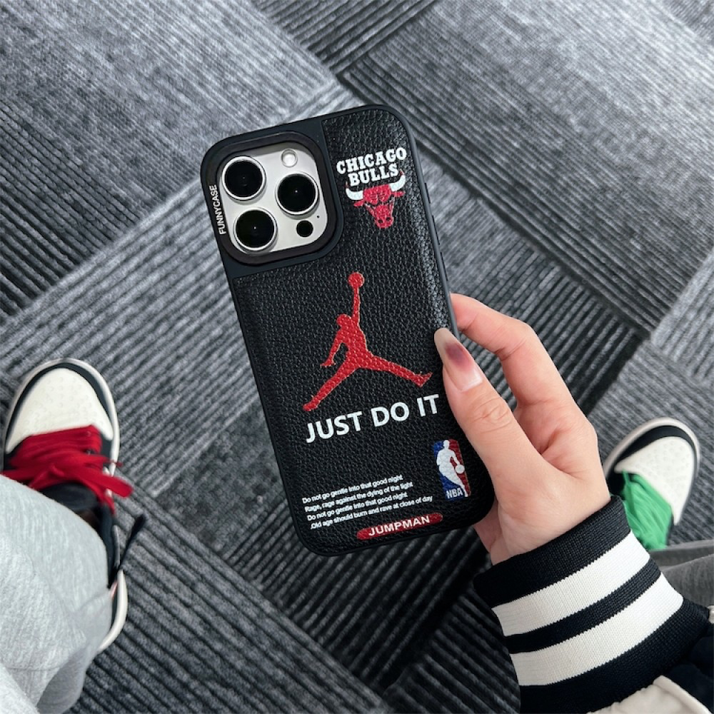 Bulls Leather Textured iPhone case