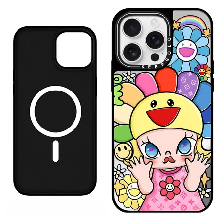 Mirror Bloom Sunflower MagSafe iPhone Case