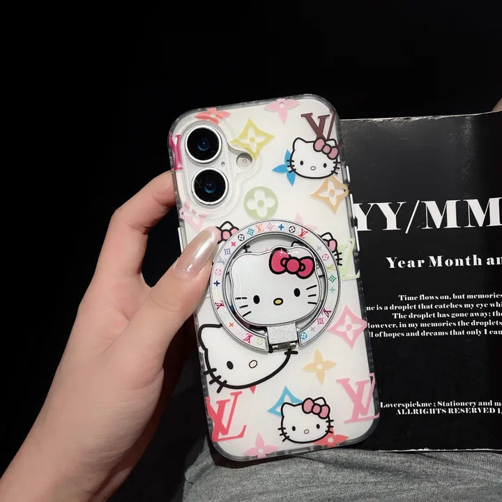 MagSafe Denim or White Kitty LV luxe iPhone Case
