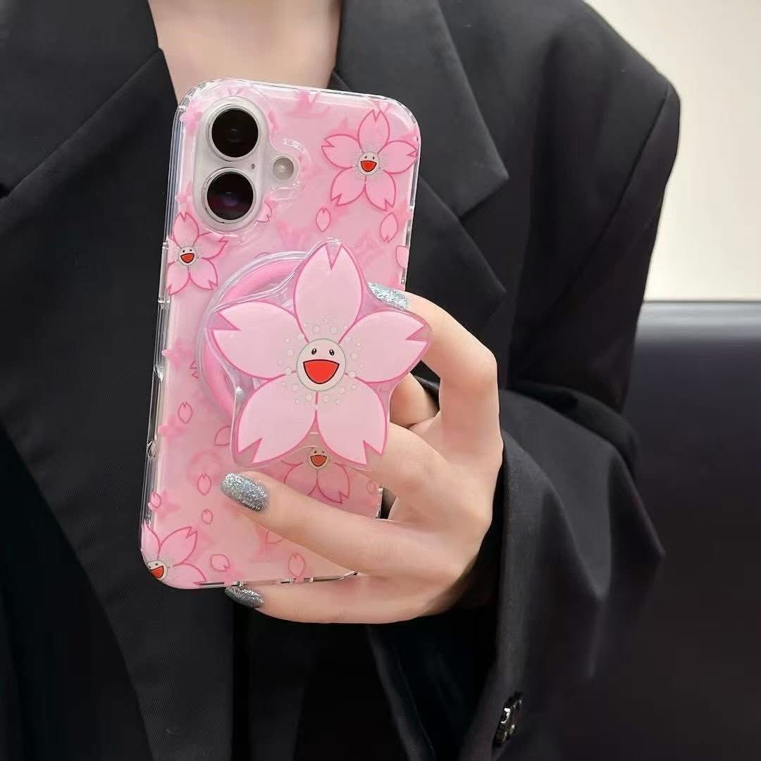 Cherry Blossom MagSafe iPhone case with Grip