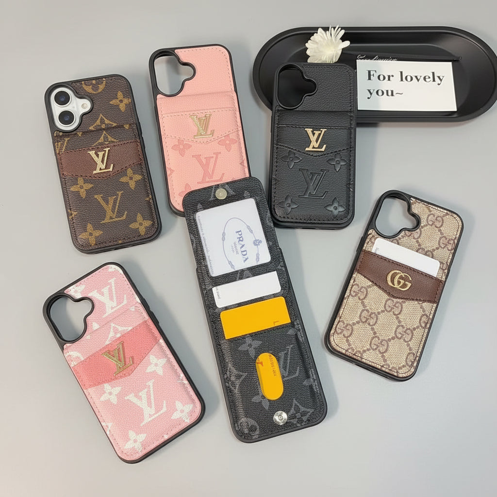 Luxury Patterned Wallet Phone Case – iPhone or Samsung