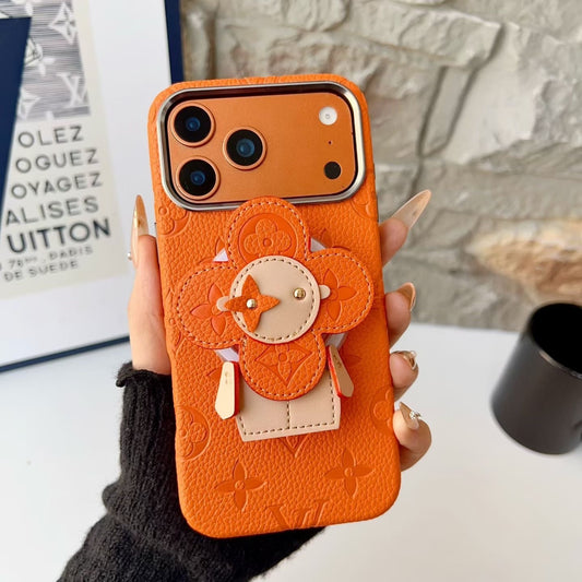 Sunflower Leather Look MagSafe Case with Grip