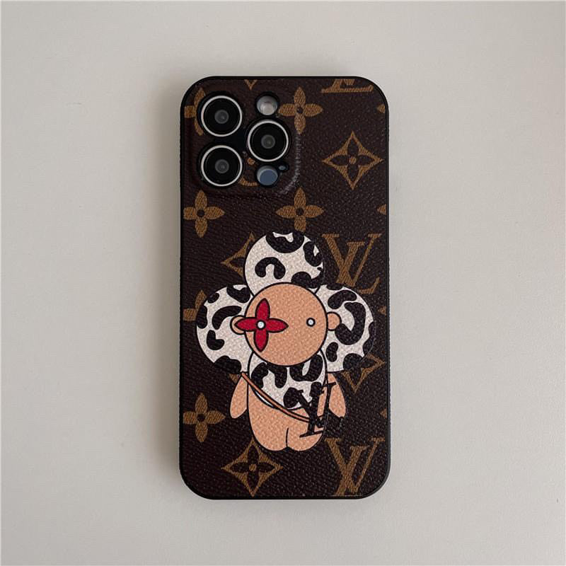 Sunflower Leopard detail iPhone Case Pink or Brown