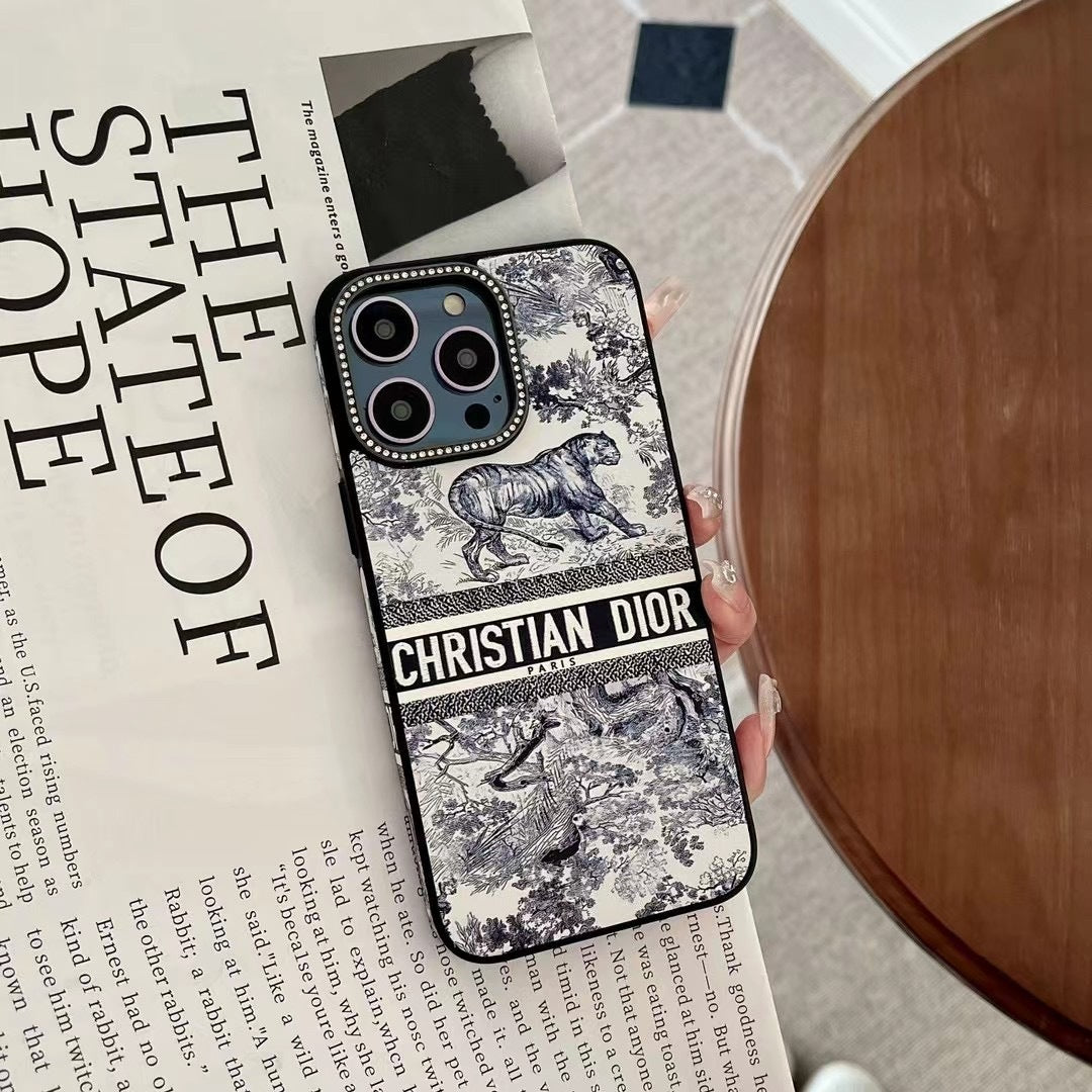 Jungle Print iPhone Case with Sparkle Surround