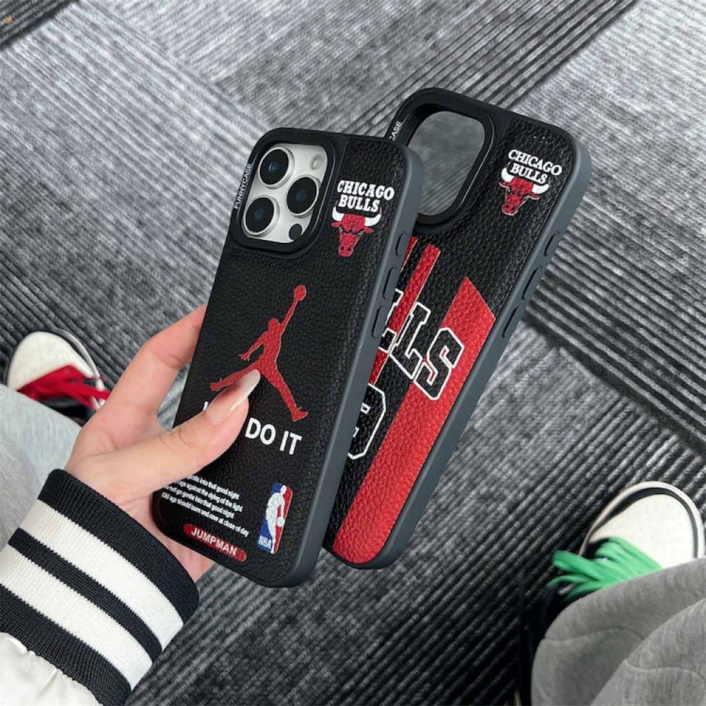 Bulls Leather Textured iPhone case
