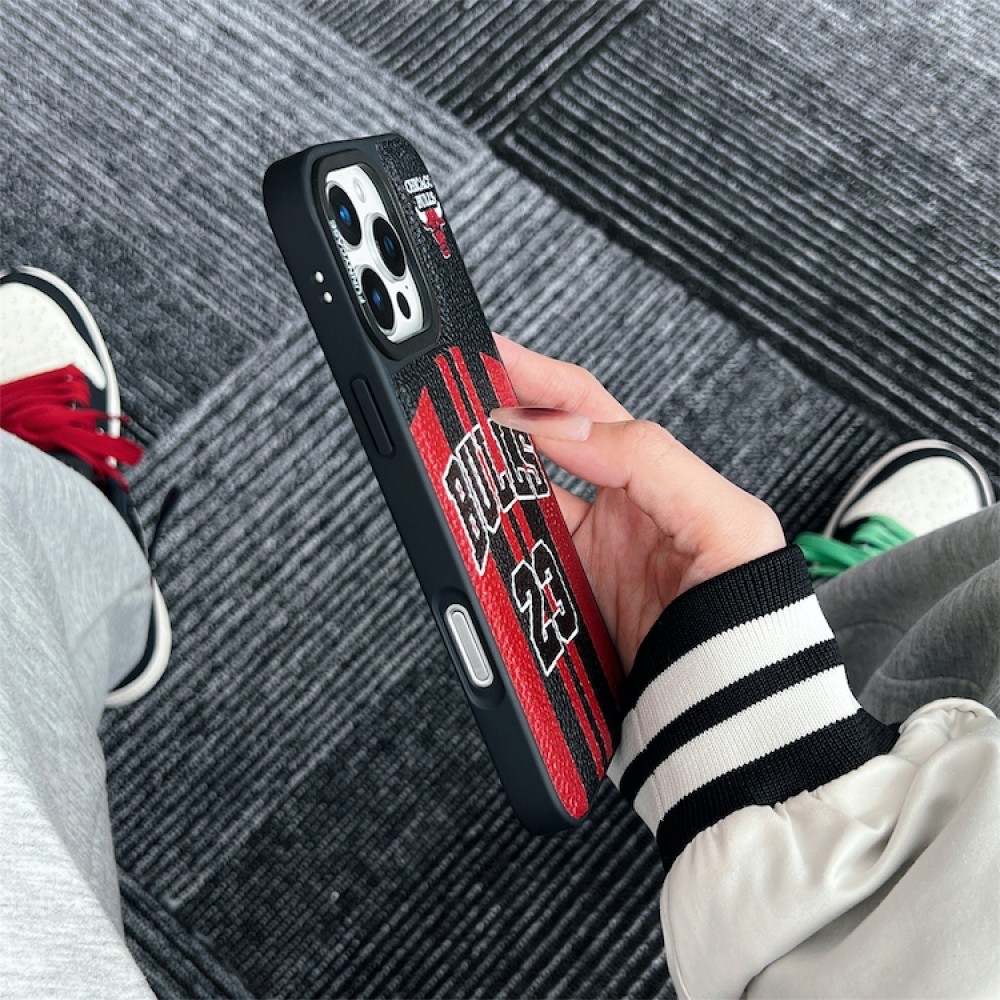 Bulls Leather Textured iPhone case