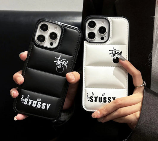 Street Stus Style Down Filled Puffer Phone case - iPhone or Samsung