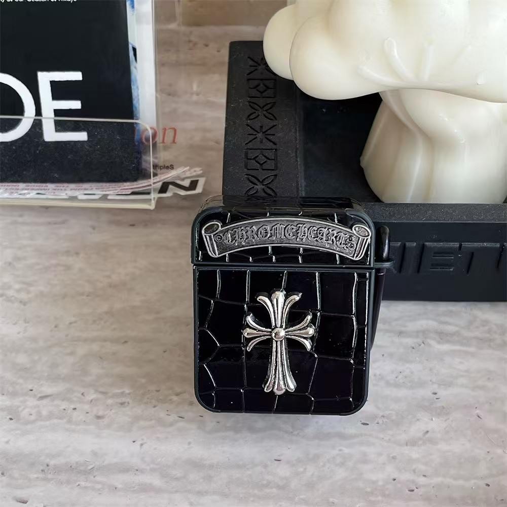 Croc Print Leather look Cross AirPod Case