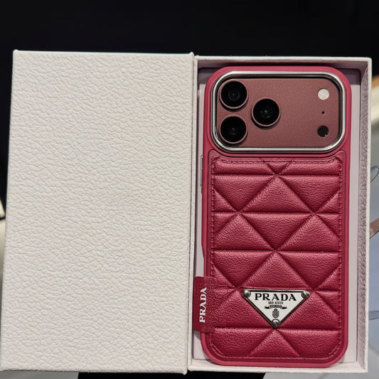 Luxury Milano iPhone Case - Burgundy