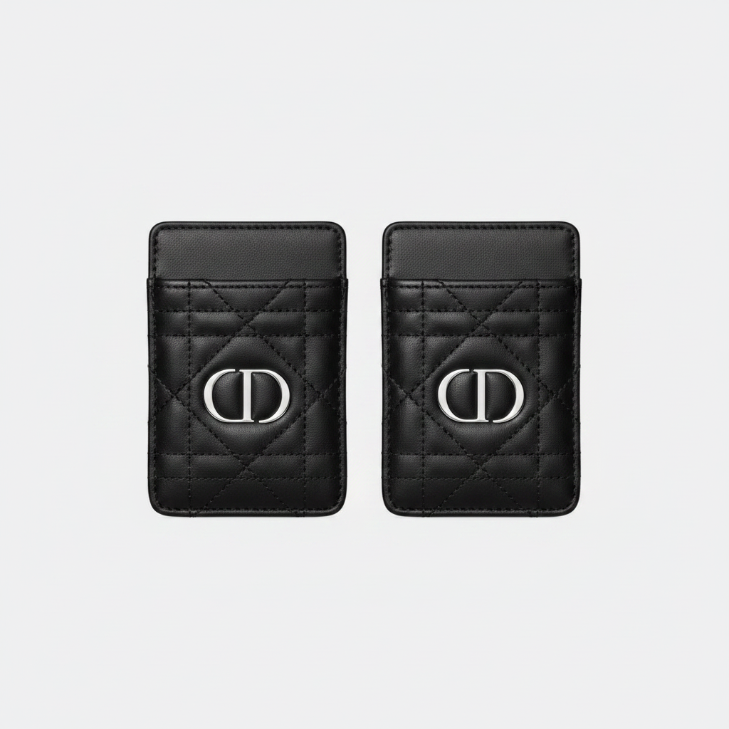 Dior Black Mirror Card Holder