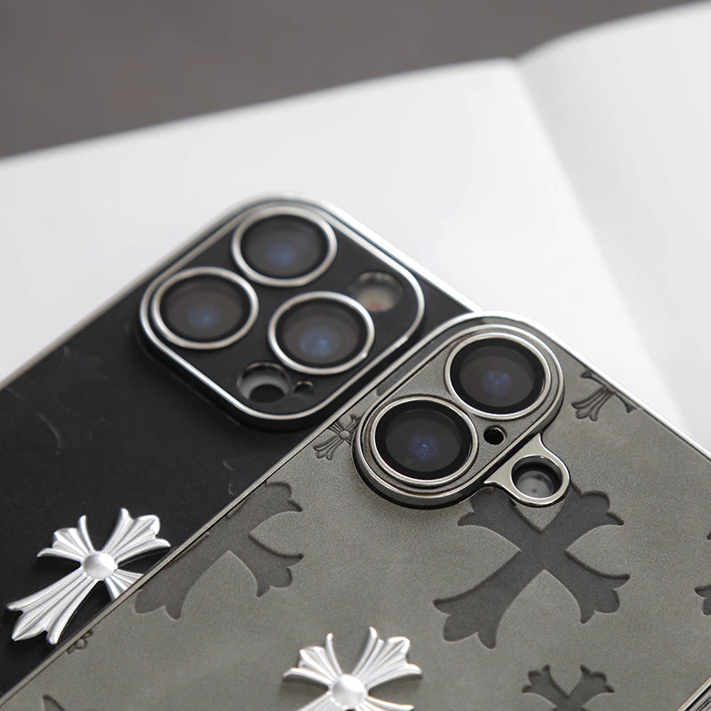 Gothic Luxe Cross Suede Case