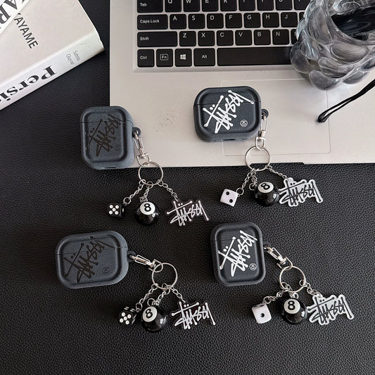 Streetwear Logo AirPod Case with Charm