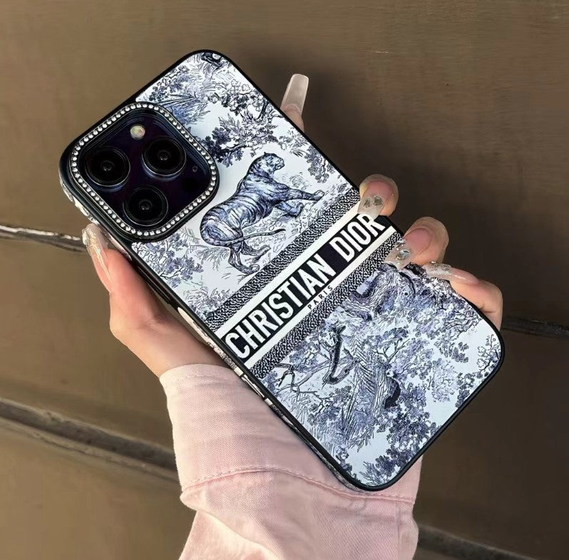 Jungle Print iPhone Case with Sparkle Surround