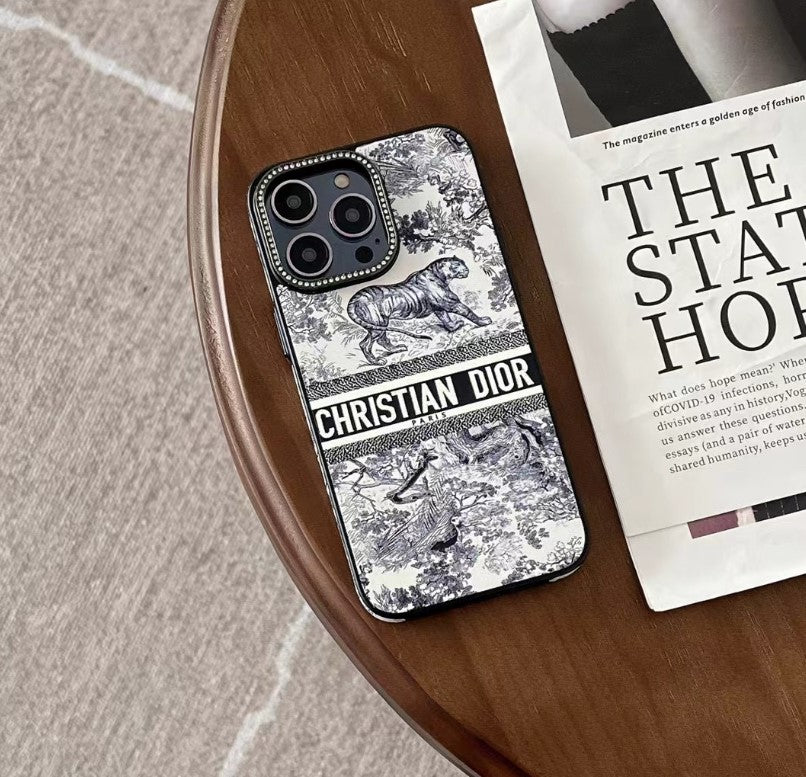 Jungle Print iPhone Case with Sparkle Surround