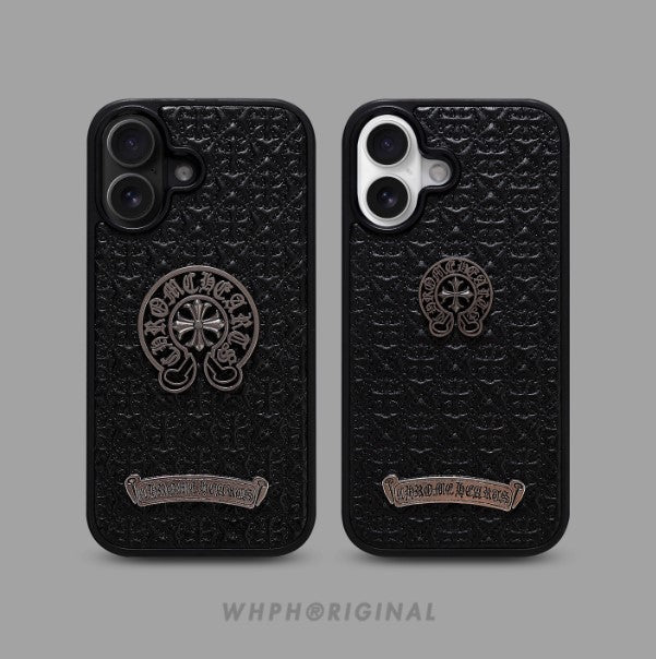 Streetwear Embossed Metal Emblem Case