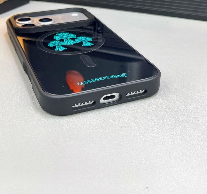 Gloss Black Cross MagSafe Street Cases – iPhone 14–17