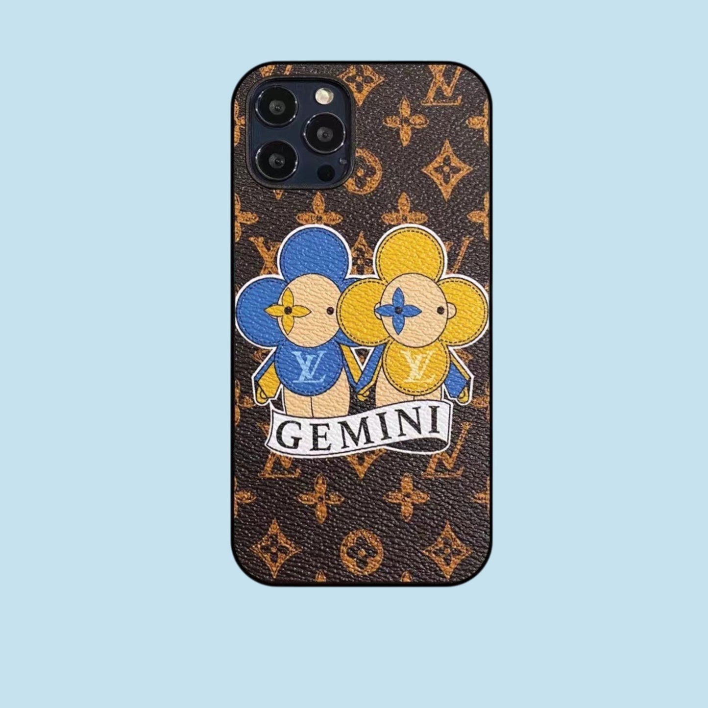 Gemini Love Painted iPhone Case