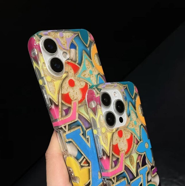 Acrylic Pop Art Glam Glitter iPhone Case