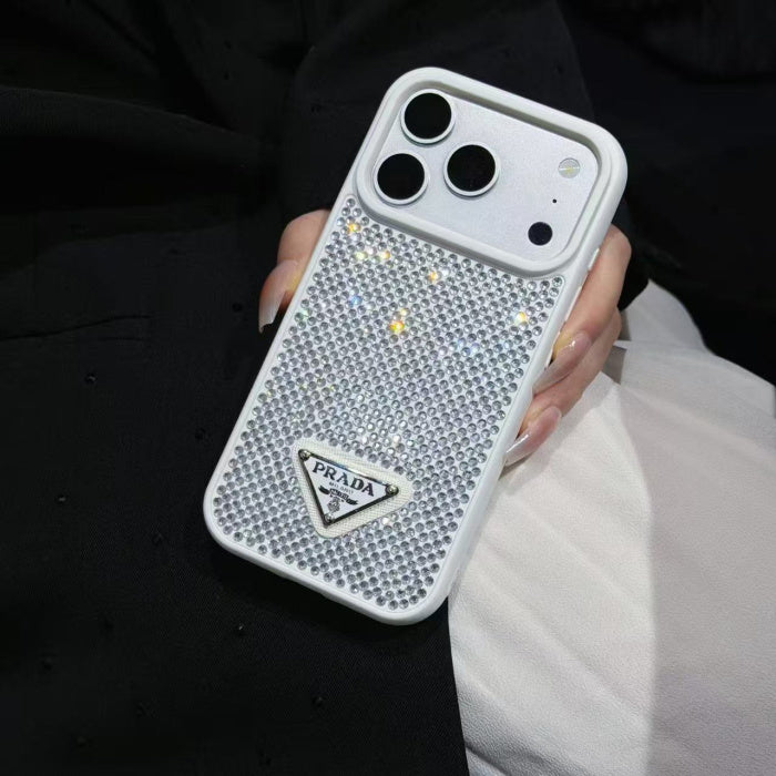 Crystal Luxury Milano iPhone Case -White