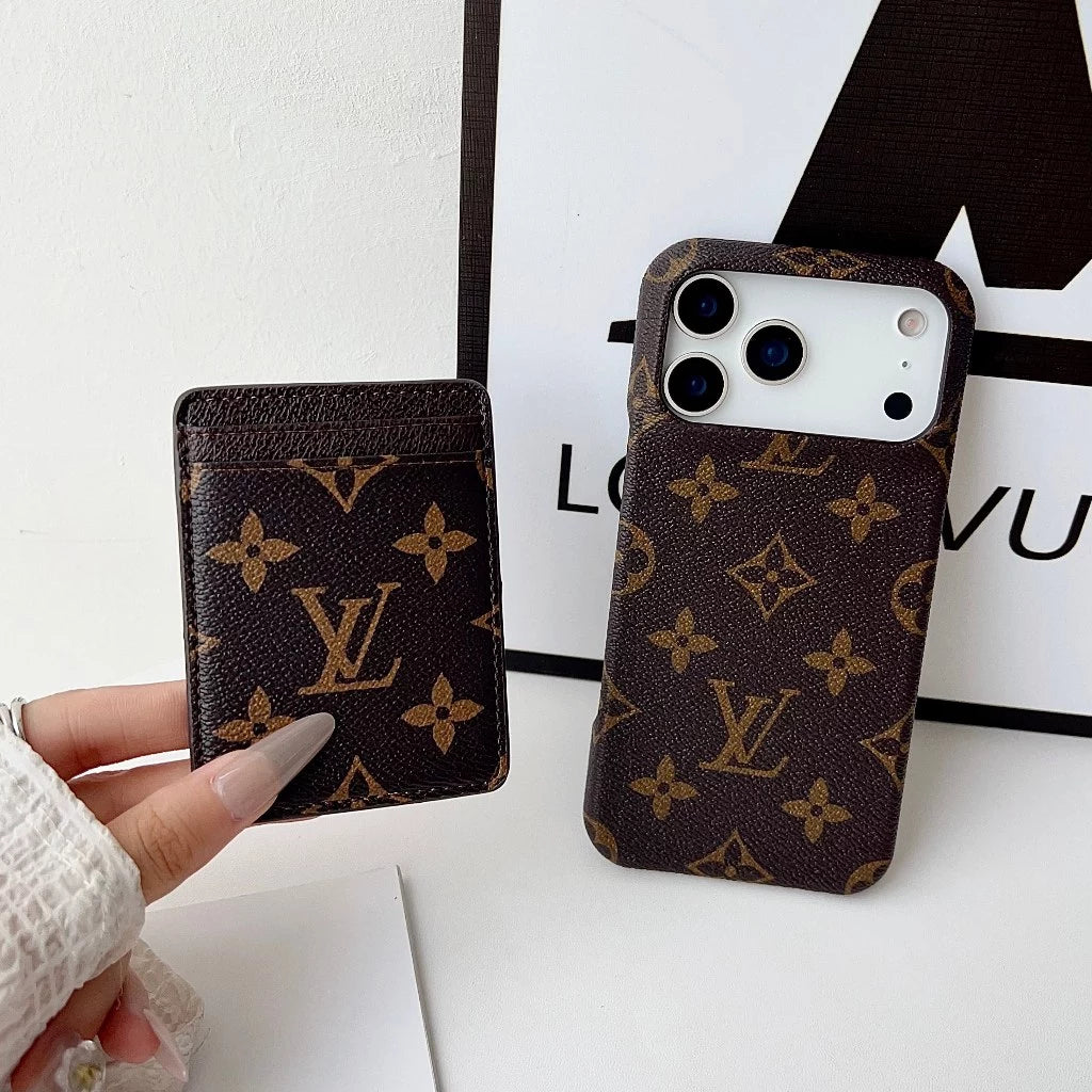 Luxe Pattern MagSafe Case with Detachable Card holder