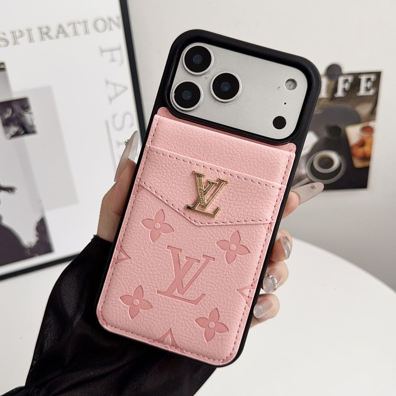 Luxe Monogram Wallet Phone Case – iPhone or Samsung