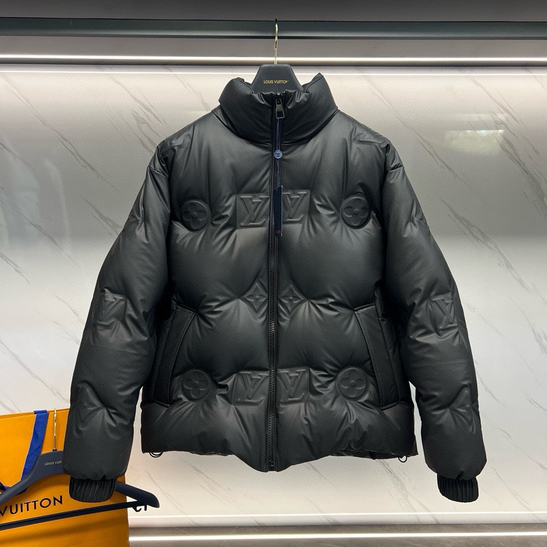 LV Monogram Embossed Puffer Jacket