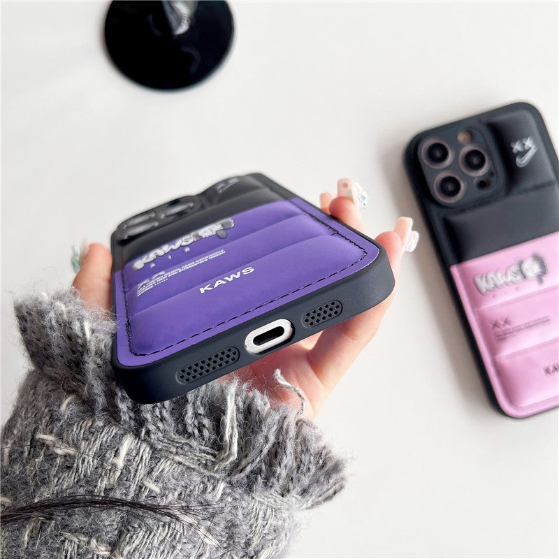 Kaw Cartoon Design Puffer iPhone case