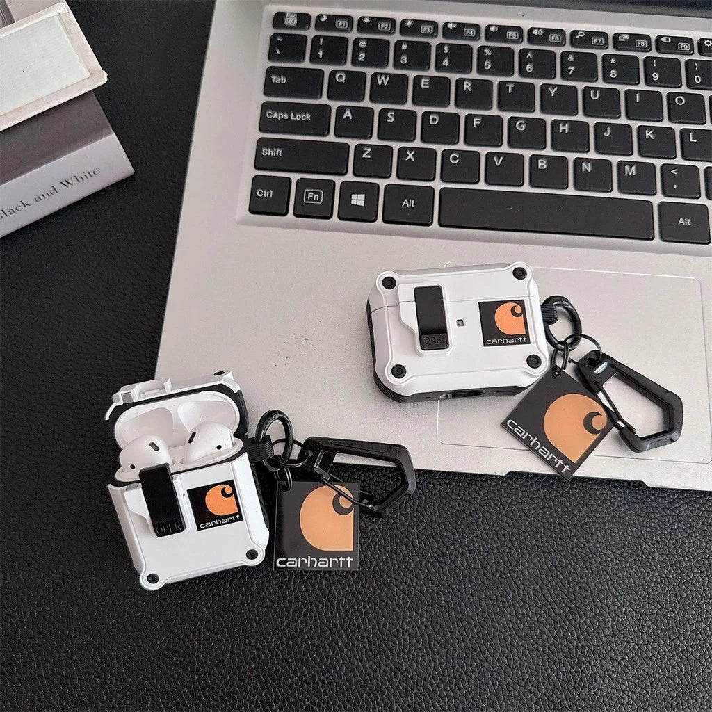 Rugged AirPods Case with Carabiner Clip