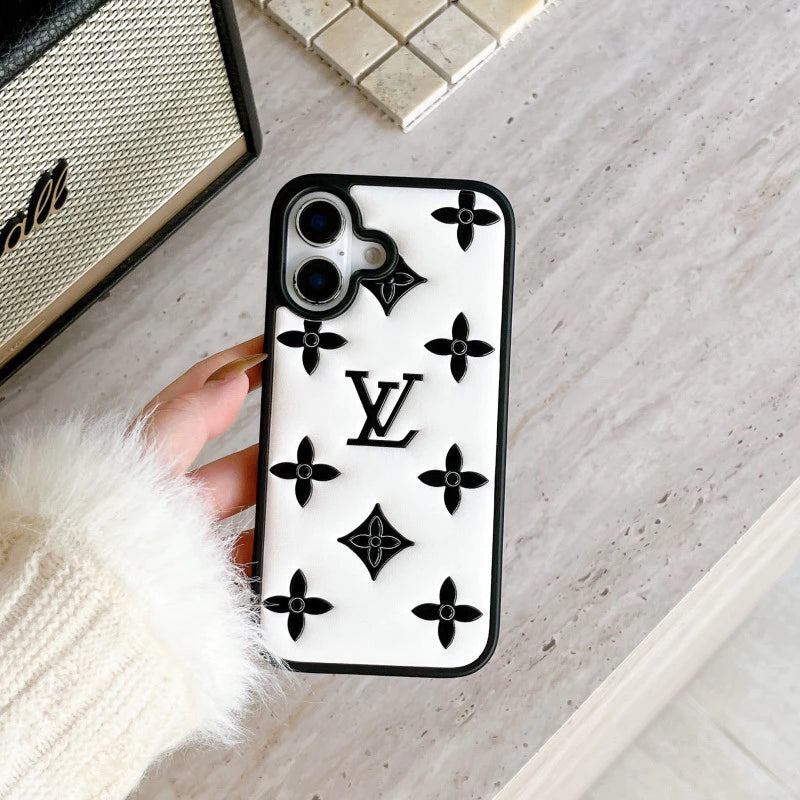 Luxe Quilted Monogram iPhone Case
