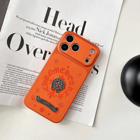 Street Luxe Metal Emblem Case – iPhone 14–17