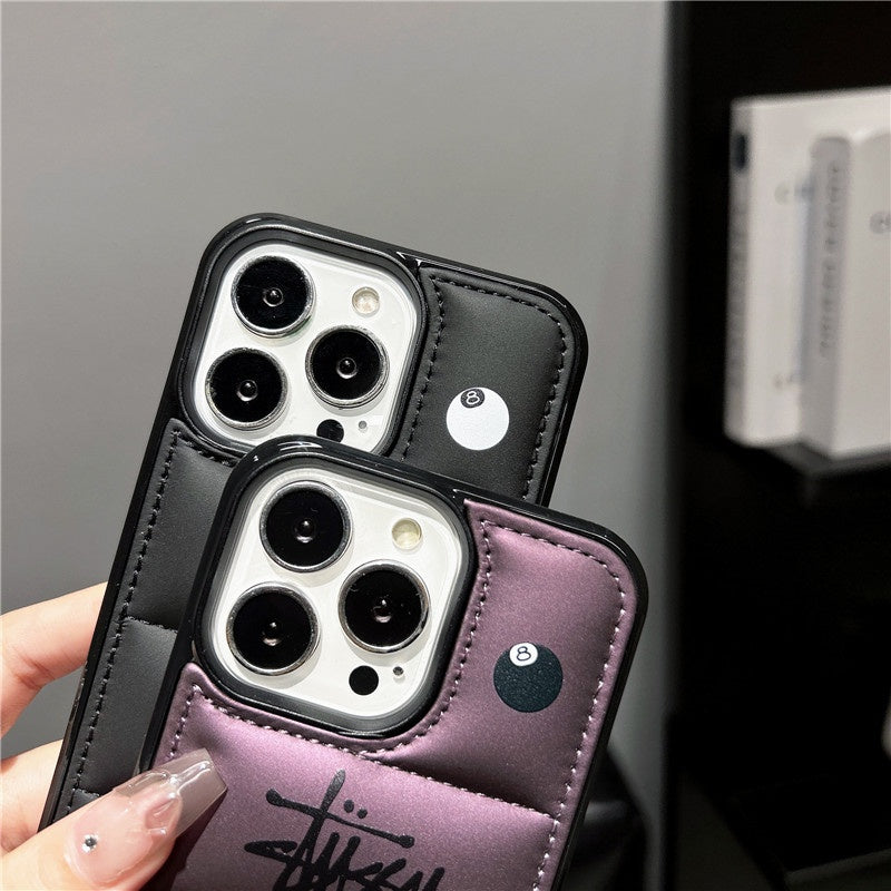 Streetwear Eight ball  Puffy iPhone case