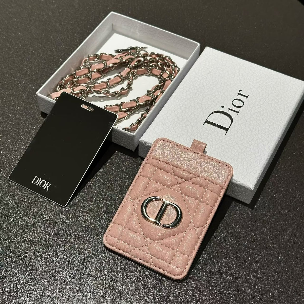 Dior Beauty Mirror Card Holder with Chain