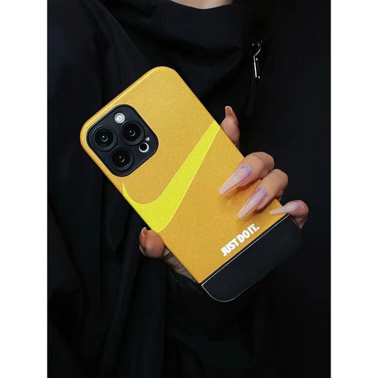 Orange or Green Just Do It iPhone case