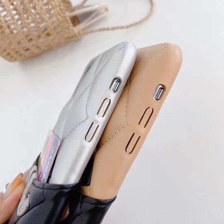 Luxury Cambon Quilted  iPhone Case with Card Holder