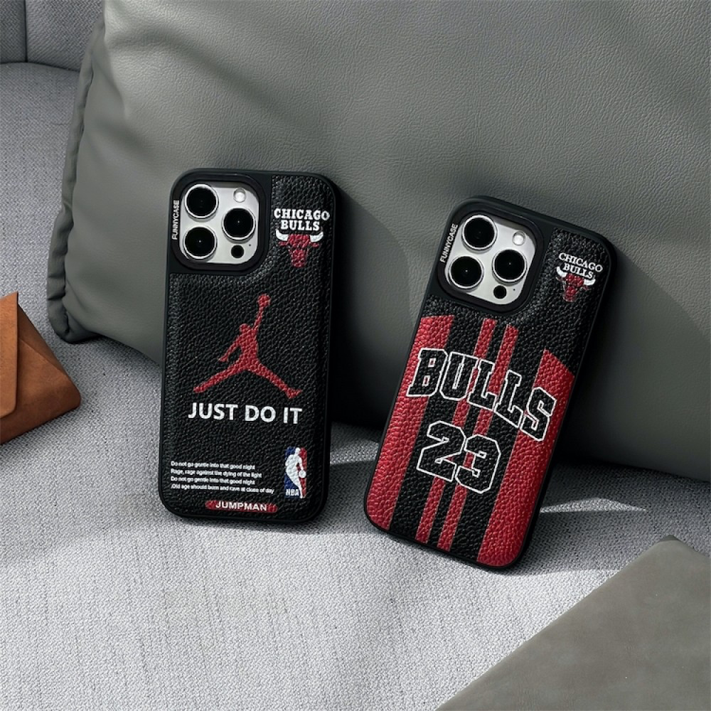 Bulls  Leather Textured iPhone case