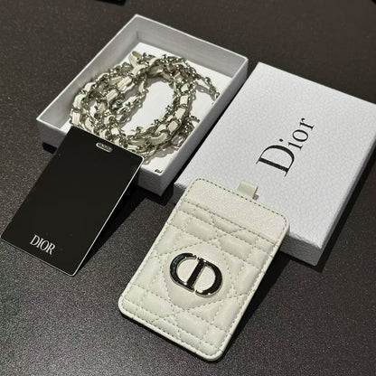 Dior Beauty Mirror Card Holder with Chain