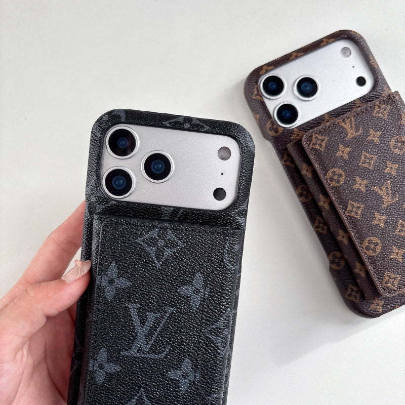 Luxe Pattern MagSafe Case with Detachable mini wallet
