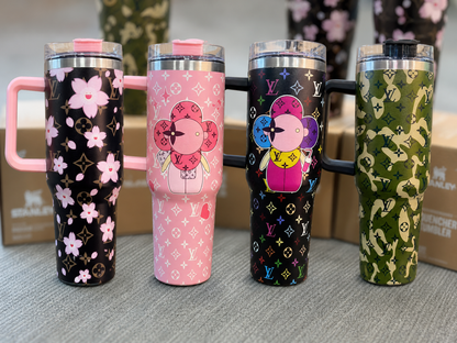 Luxury 40oz Stainless Steel Tumblers with Handle