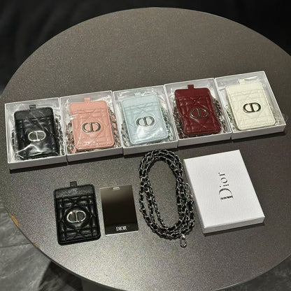 Dior Beauty Mirror Card Holder with Chain
