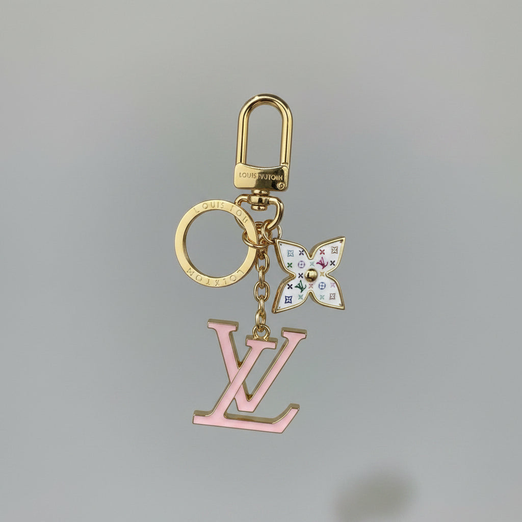 TM Iconic Bag Charm Key Holder Pink