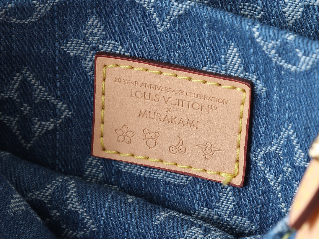 Denim Cherry Sunset Bag