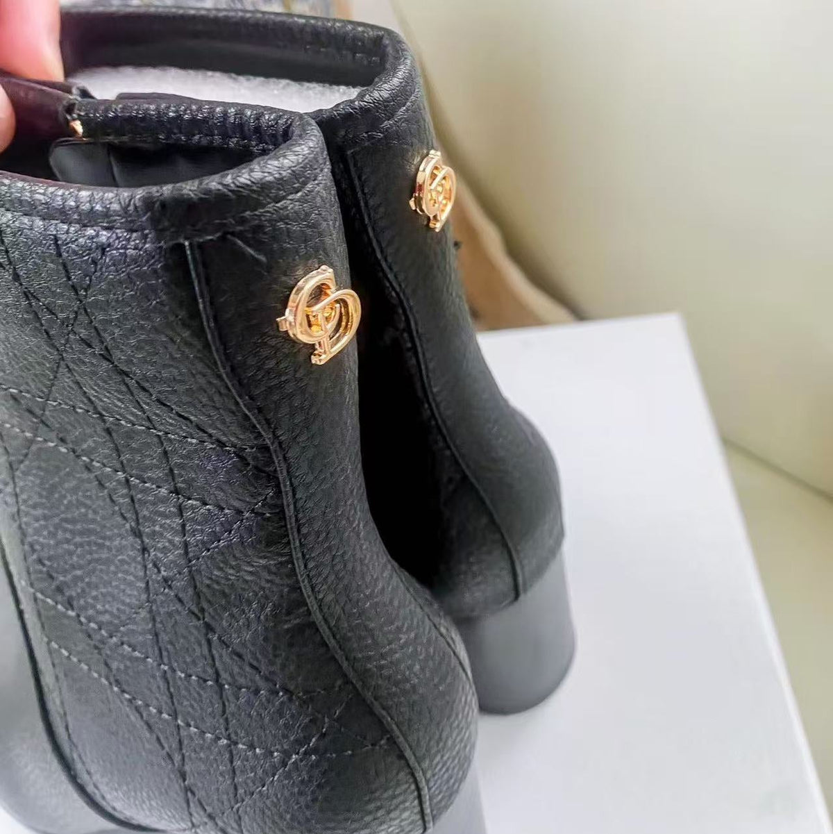 Cannage Quilted Boots