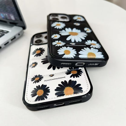 Peace Daisy Puffer iPhone Case