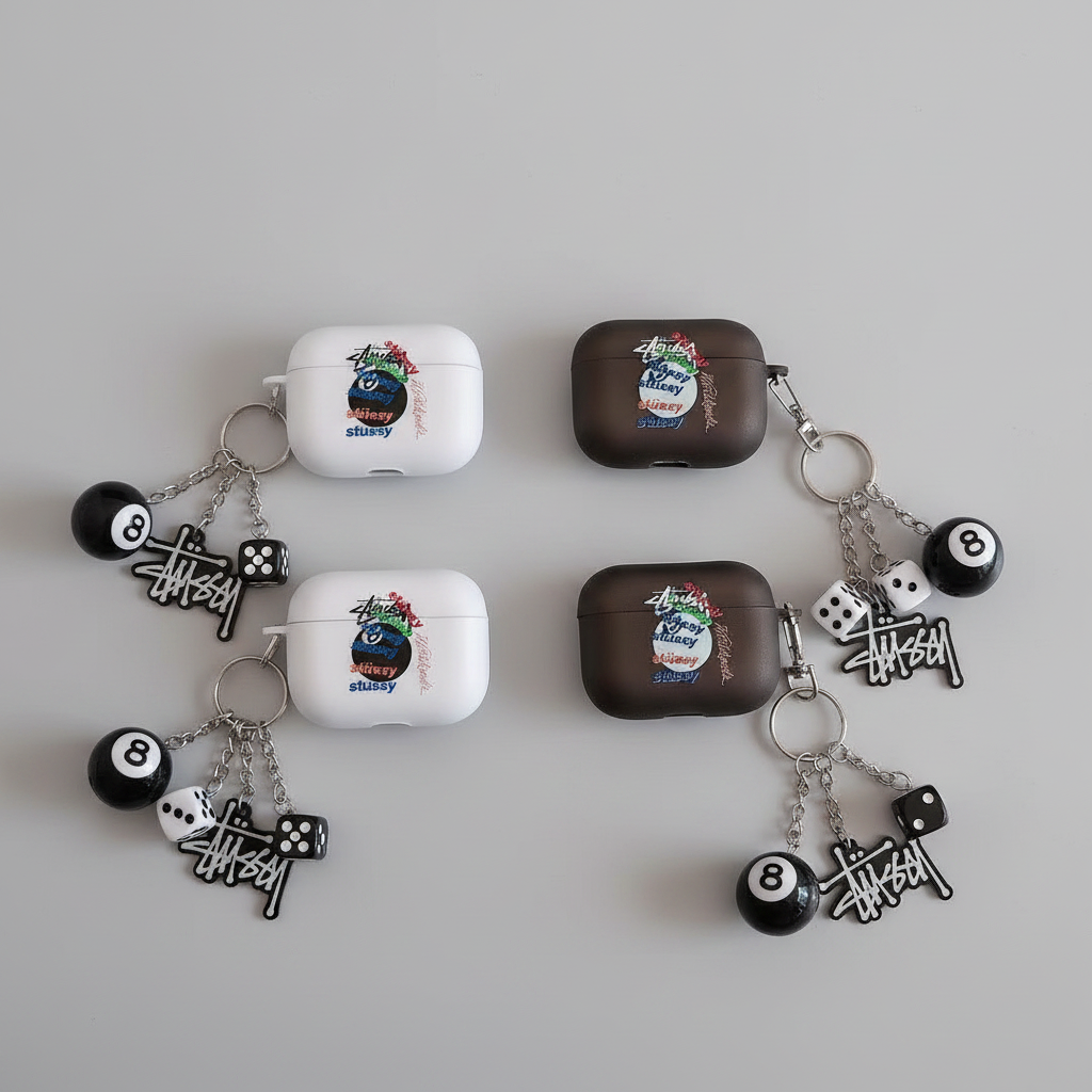 Multi Skateboard Logo Eightball AirPod Case