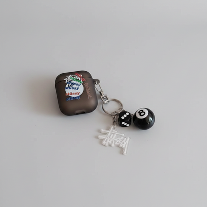 Multi Skateboard Logo Eightball AirPod Case