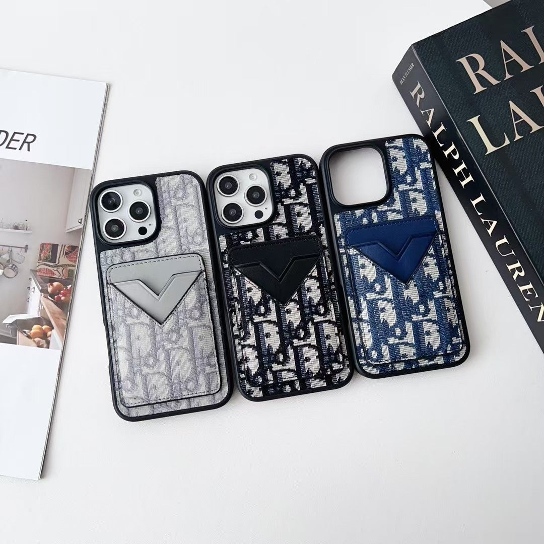 Luxe  Fabric iPhone Case with Card Holder